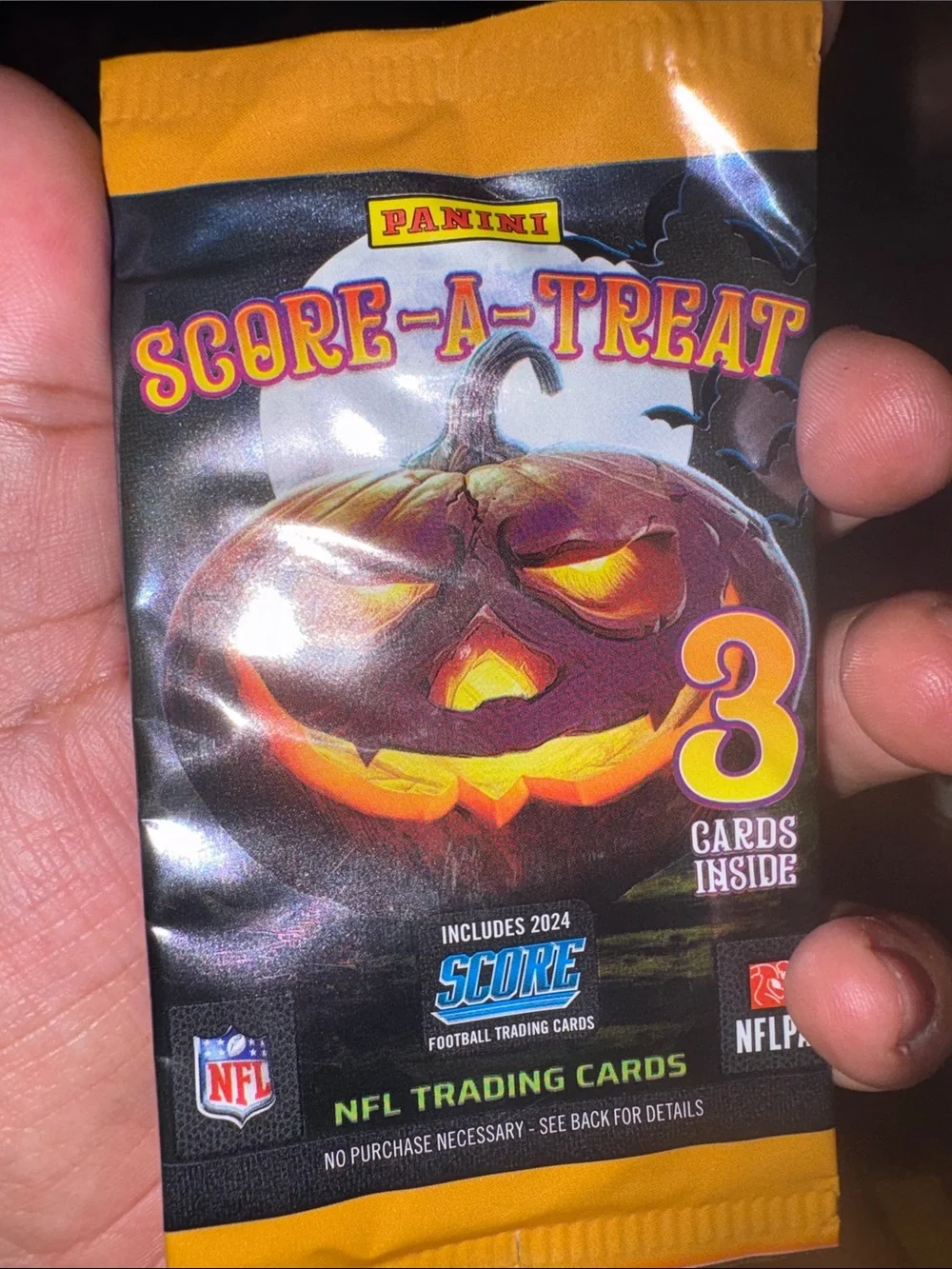 Panini Score-A-Treat Halloween Trading Card Pack - Orange & Black